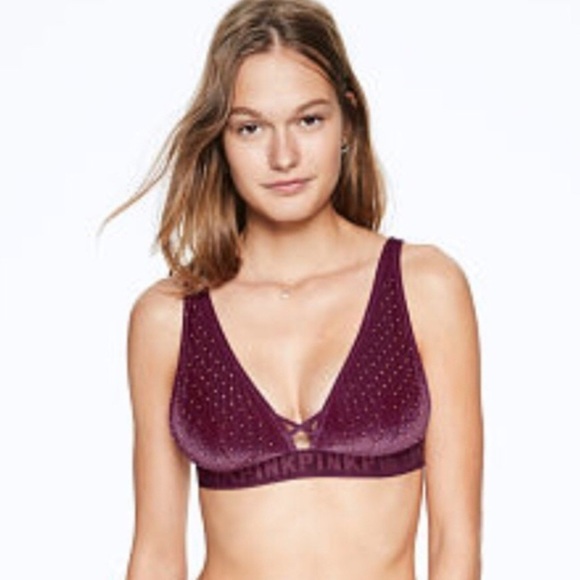 🎈PRICE REDUCED! 🎈Velvet Plunge Bralette Size XS - Picture 3 of 3